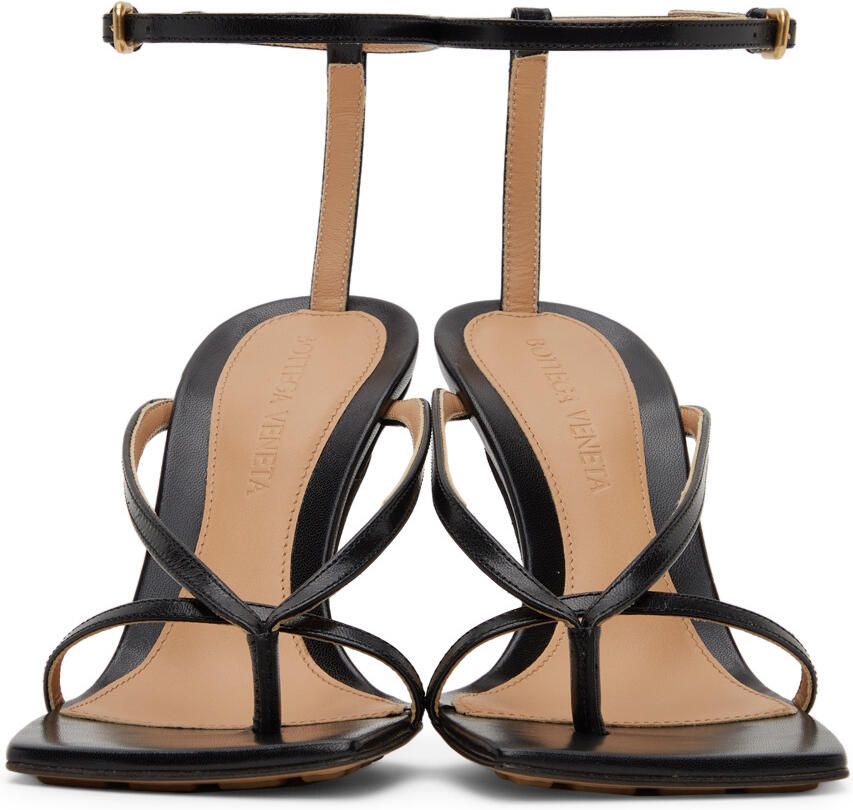Bottega Veneta Black Stretch Heeled Sandals - Picture 2