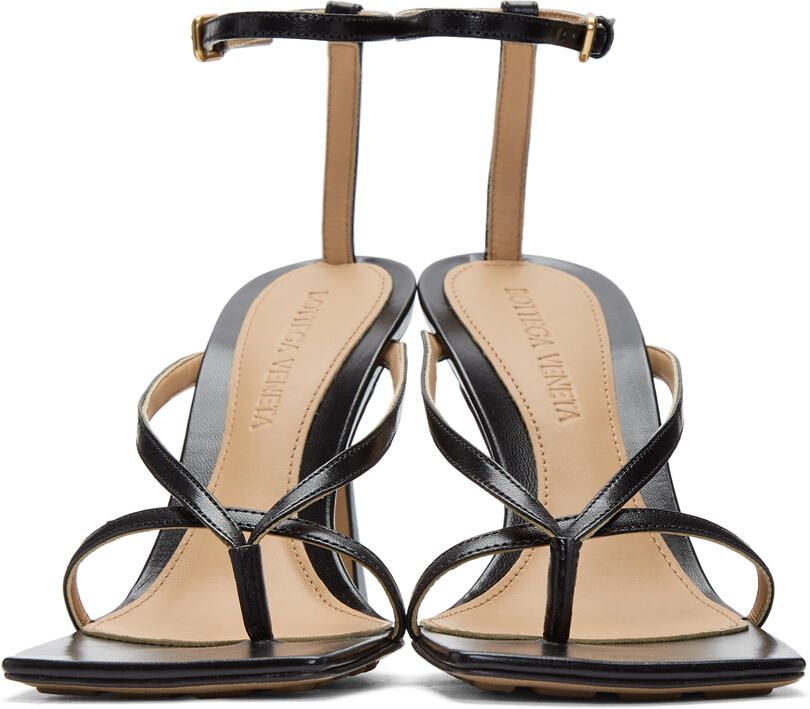 Bottega Veneta Black Stretch Sandals - Picture 2