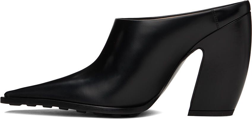 Bottega Veneta Black Tex Heels - Picture 3