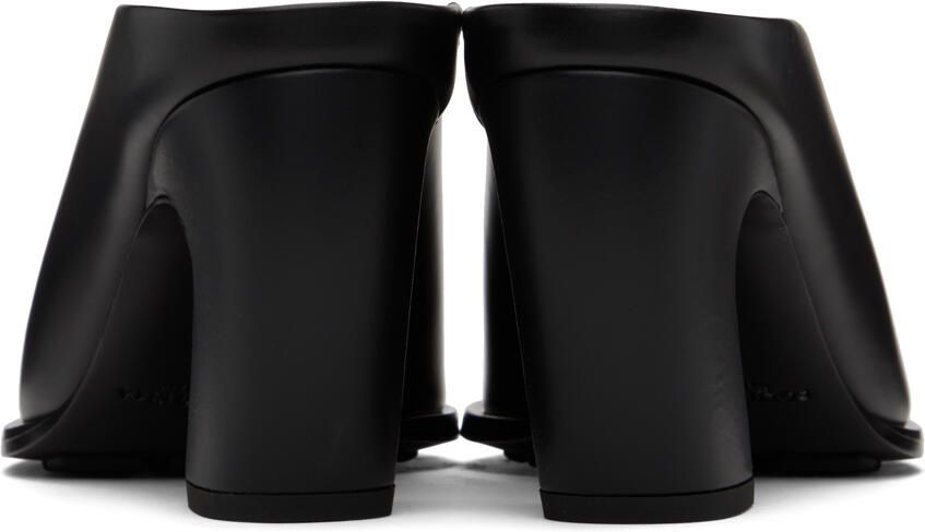 Bottega Veneta Black Tex Mule Heels