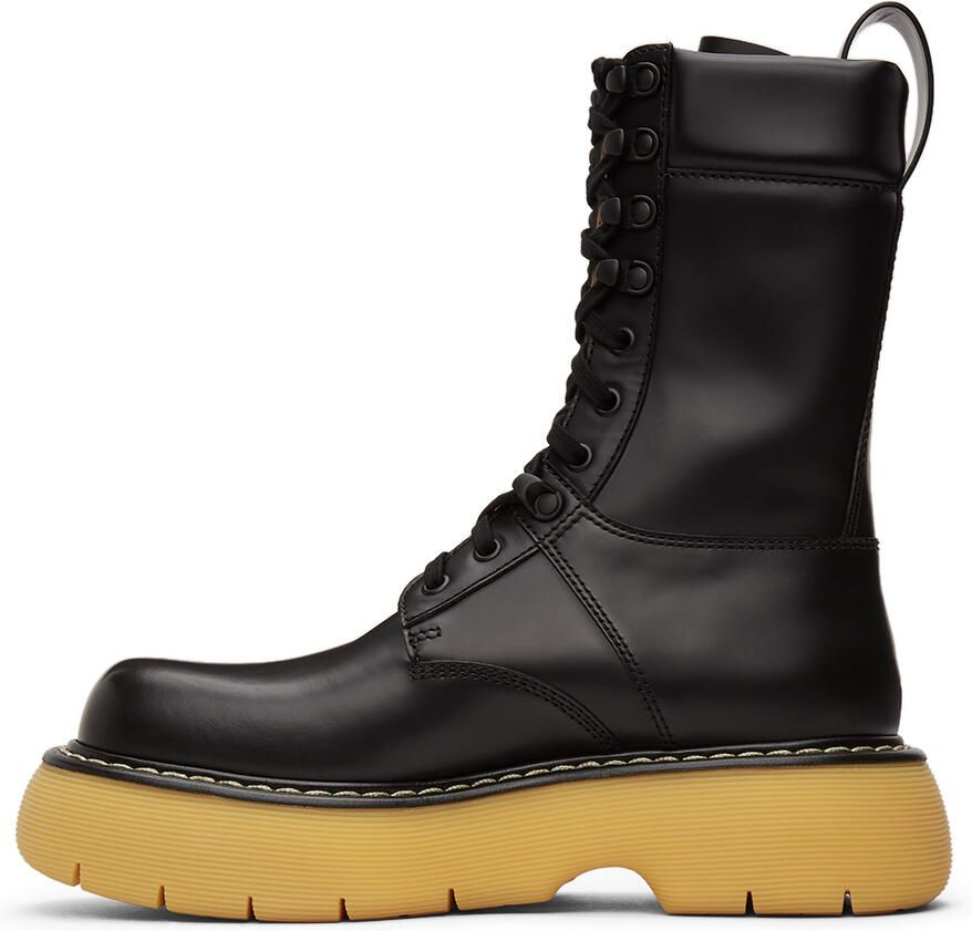 Bottega Veneta Black 'The Bounce' Lace-Up Boots