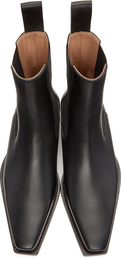 Bottega Veneta Black 'The Lean' Chelsea Boots - Picture 4
