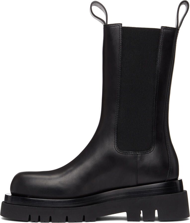 Bottega Veneta Black 'The Lug' Chelsea Boots