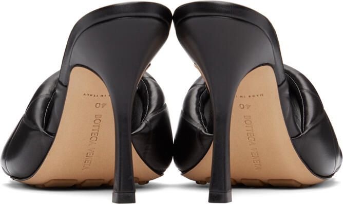 Bottega Veneta Black The Rubber Lido Heeled Sandals - Picture 4