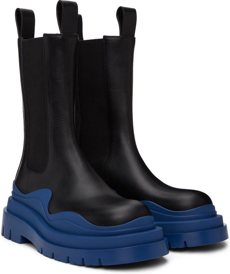 Bottega Veneta Black Tire Chelsea Boot - Picture 3