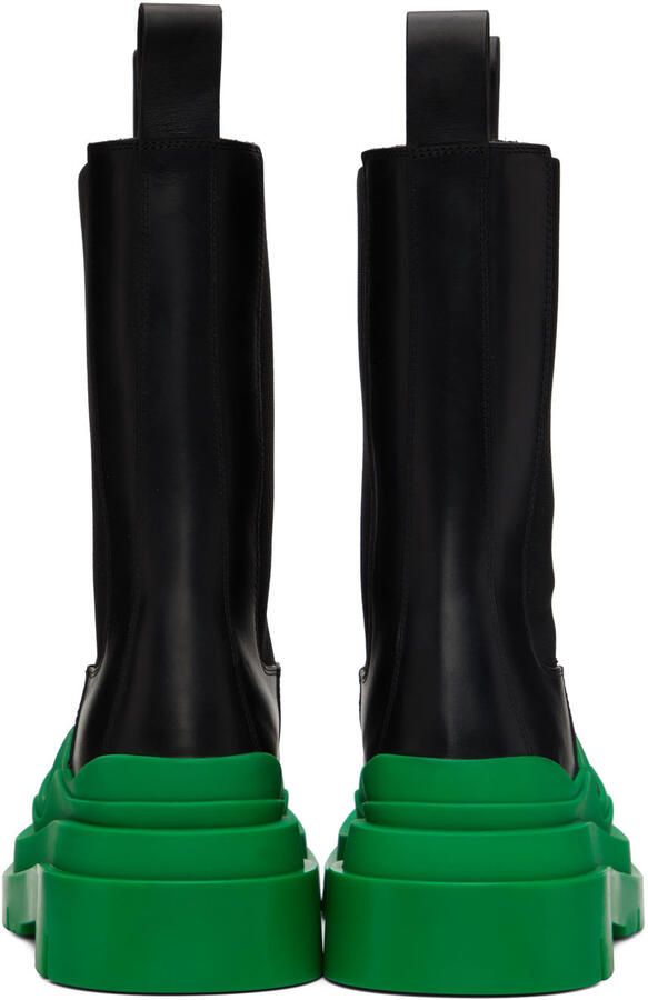 Bottega Veneta Black Tire Chelsea Boots - Picture 3