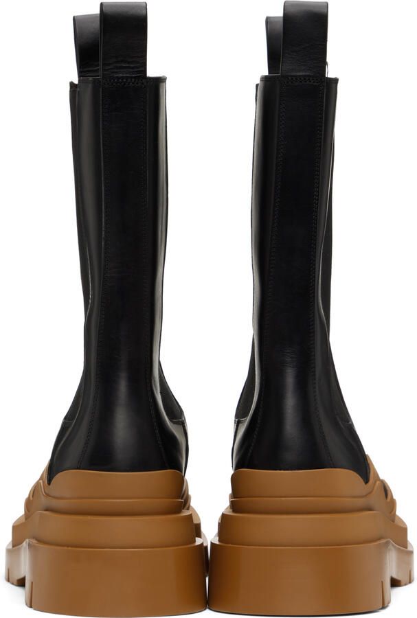 Bottega Veneta Black Tire Chelsea Boots - Picture 4