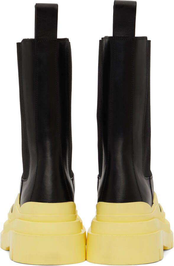 Bottega Veneta Black Tire Chelsea Boots - Picture 5