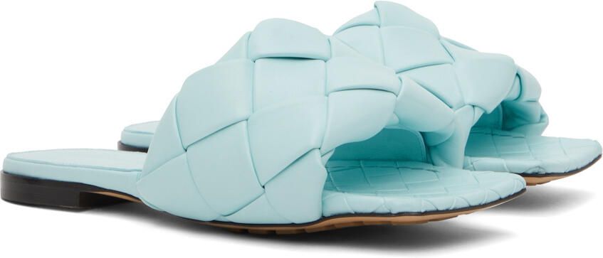 Bottega Veneta Blue Lido Sandals