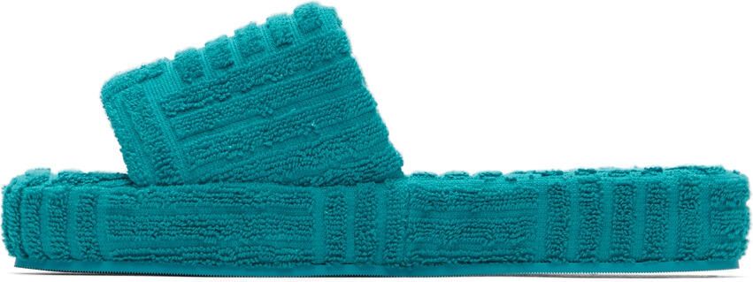 Bottega Veneta Blue Resort Slides - Picture 3