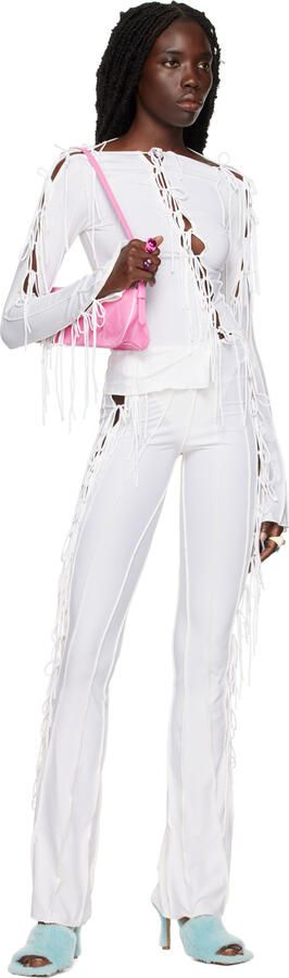 Bottega Veneta Blue Stretch Heeled Sandals - Picture 4