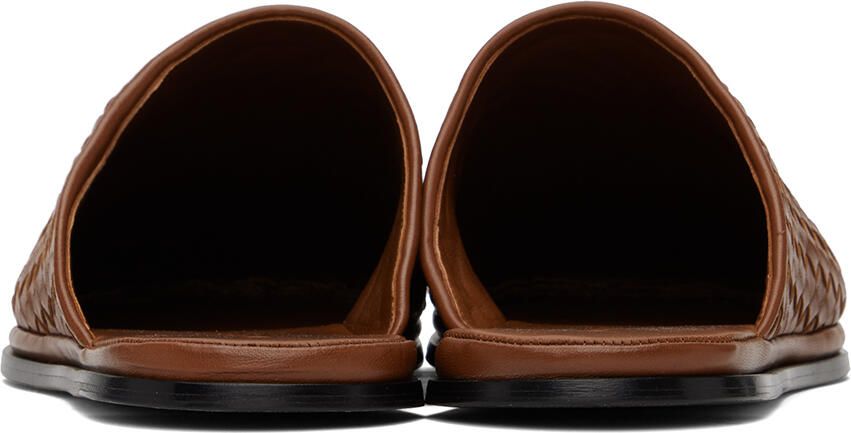 Bottega Veneta Brown Intrecciato Slippers