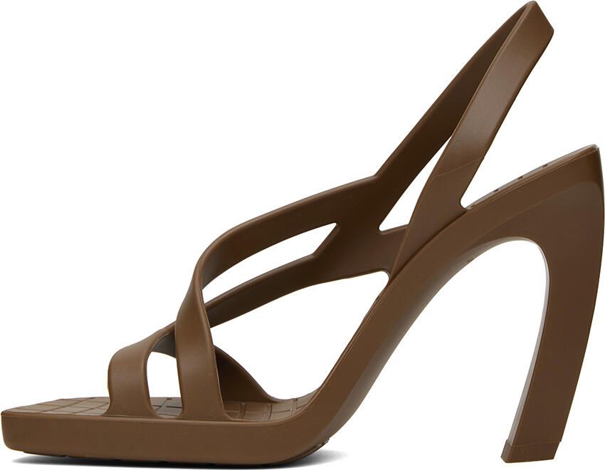 Bottega Veneta Brown Jimbo Heeled Sandals - Picture 3