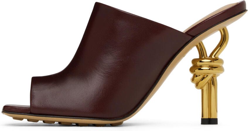 Bottega Veneta Brown Knot Mules - Picture 3