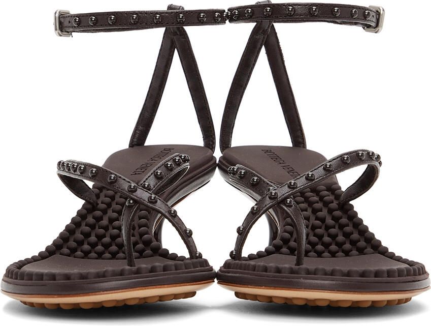 Bottega Veneta Brown Lagoon Bubble Low Sandals - Picture 3