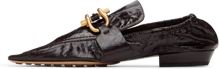 Bottega Veneta Brown Madame Loafers - Picture 4