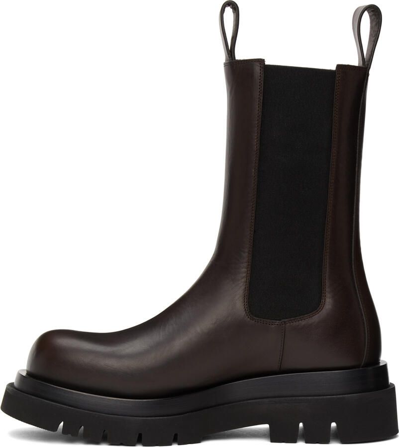 Bottega Veneta Brown Medium 'The Lug' Chelsea Boots