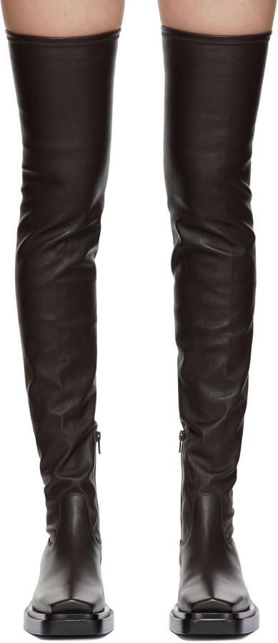 Bottega Veneta Brown 'The Lean' Tall Boots