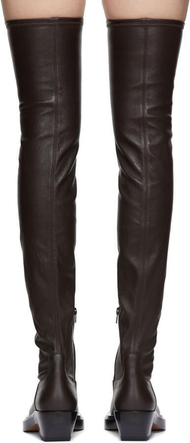 Bottega Veneta Brown 'The Lean' Tall Boots - Picture 2