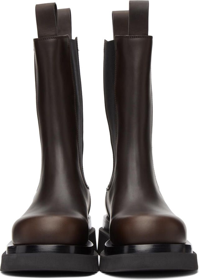 Bottega Veneta Brown 'The Lug' Boots - Picture 5
