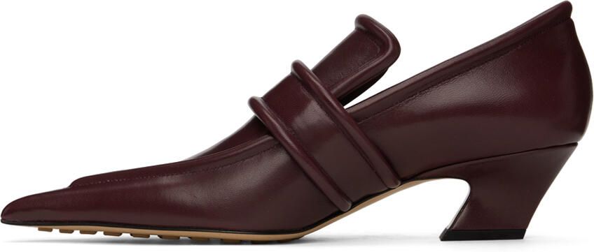 Bottega Veneta Burgundy Spada Heels - Picture 3