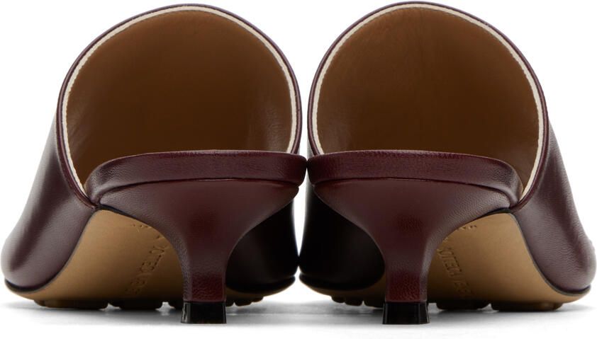 Bottega Veneta Burgundy Stretch Mules
