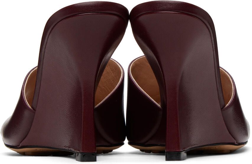 Bottega Veneta Burgundy Stretch Mules