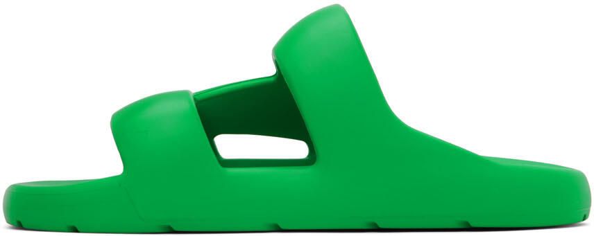 Bottega Veneta Green Band Sandals - Picture 3