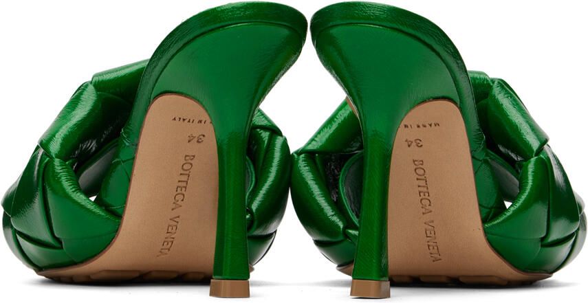 Bottega Veneta Green Lido Mules - Picture 2