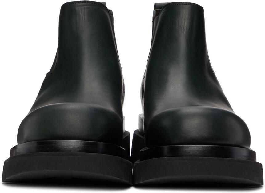 Bottega Veneta Green Low 'The Lug' Chelsea Boots - Picture 2