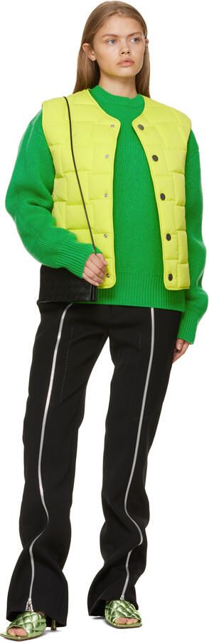 Bottega Veneta Green Padded Heeled Sandals - Picture 4