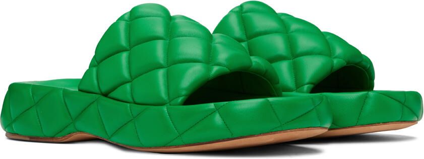 Bottega Veneta Green Padded Sandals - Picture 2