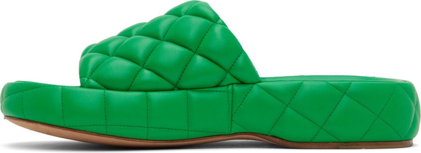 Bottega Veneta Green Padded Sandals - Picture 3