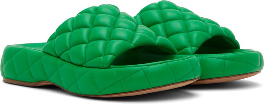 Bottega Veneta Green Padded Sandals - Picture 2