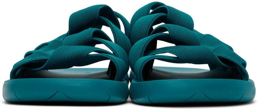 Bottega Veneta Green Plat Sandals - Picture 3