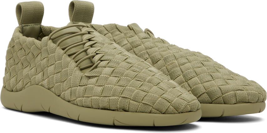 Bottega Veneta Green Plat Sneakers - Picture 2