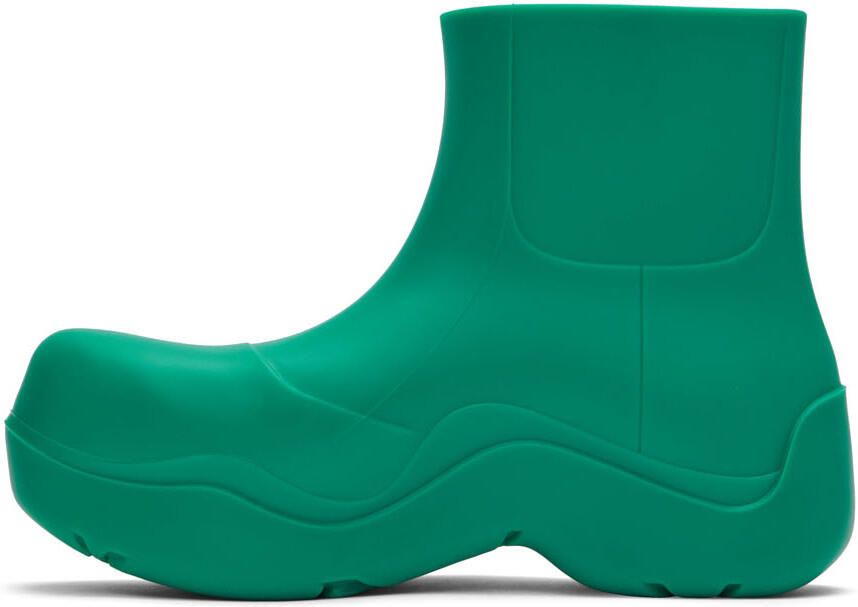 Bottega Veneta Green Puddle Boots - Picture 3