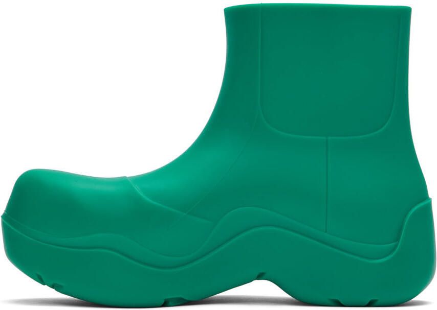 Bottega Veneta Green Puddle Boots - Picture 3