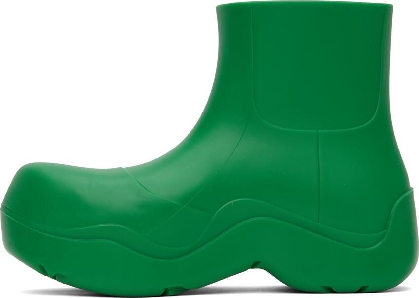 Bottega Veneta Green Puddle Boots - Picture 2