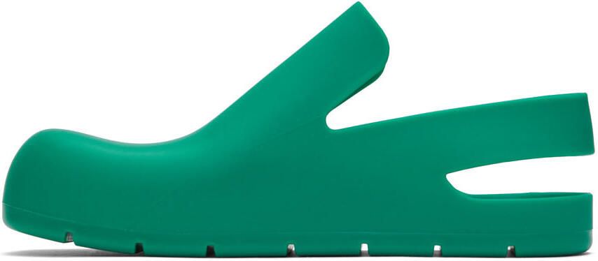 Bottega Veneta Green Puddle Loafers - Picture 3