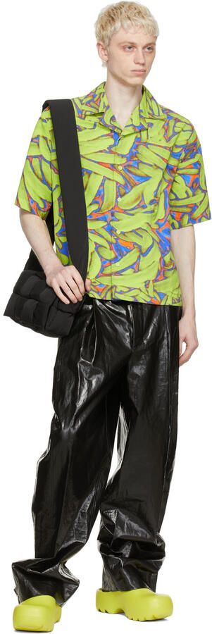 Bottega Veneta Green Rubber Flash Clogs - Picture 4