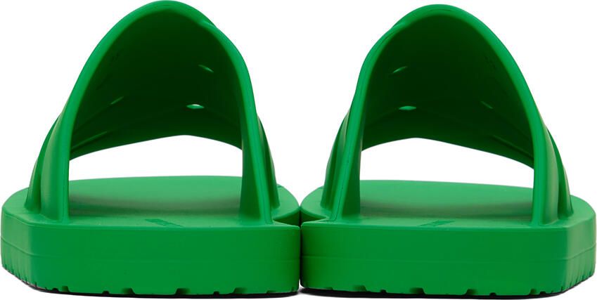 Bottega Veneta Green Rubber Sandals