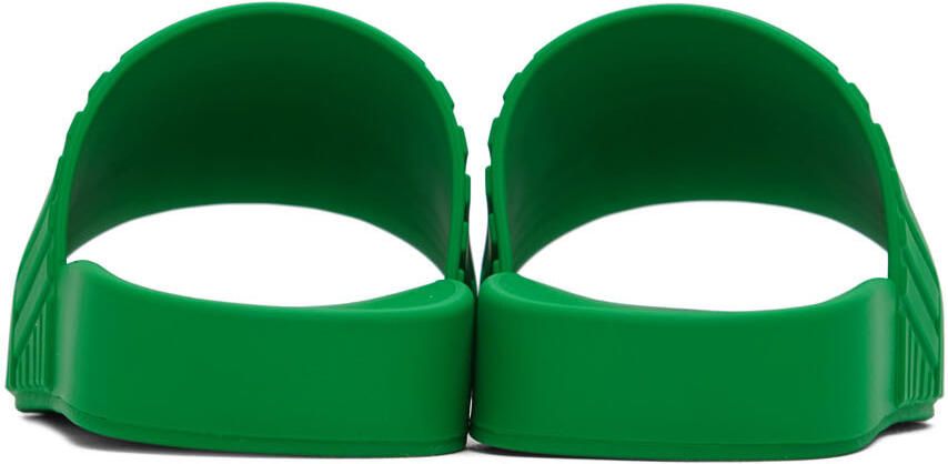 Bottega Veneta Green Slider Sandals