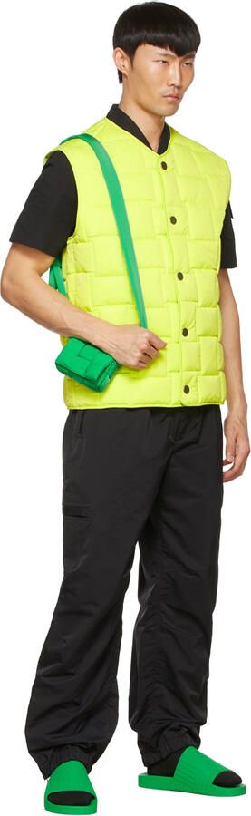 Bottega Veneta Green Slider Sandals - Picture 4