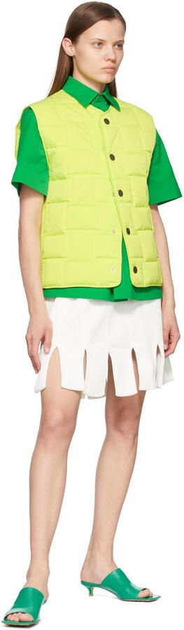 Bottega Veneta Green Stretch Mules - Picture 4