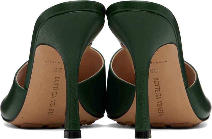 Bottega Veneta Green Stretch Mules