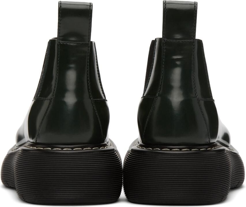 Bottega Veneta Green Swell Chelsea Boots - Picture 2