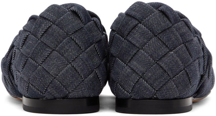 Bottega Veneta Indigo Mattelassé Denim Loafers