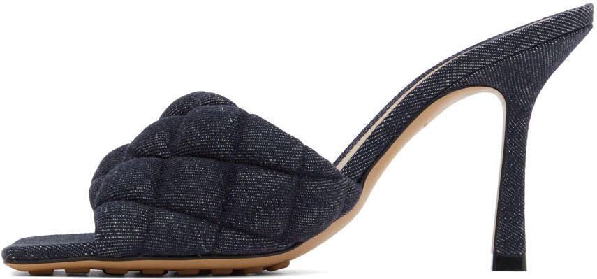 Bottega Veneta Indigo Padded Heeled Sandals - Picture 3
