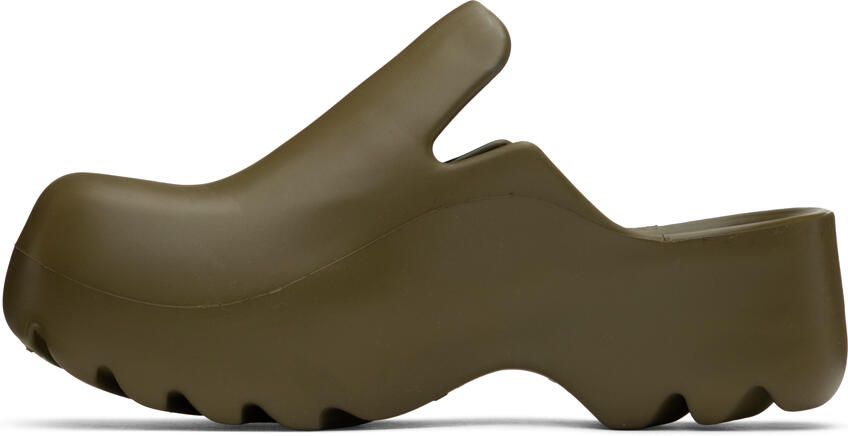 Bottega Veneta Khaki Flash Clog - Picture 3
